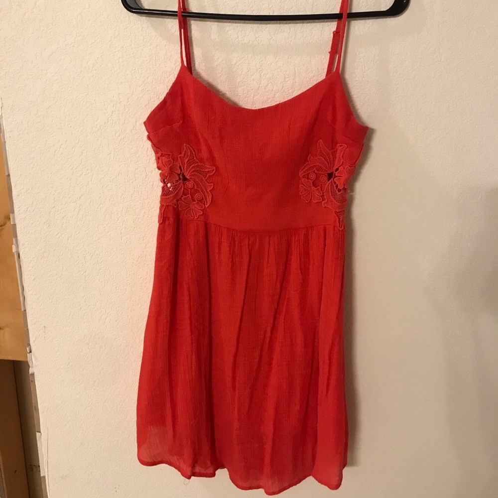 Peach summer dress